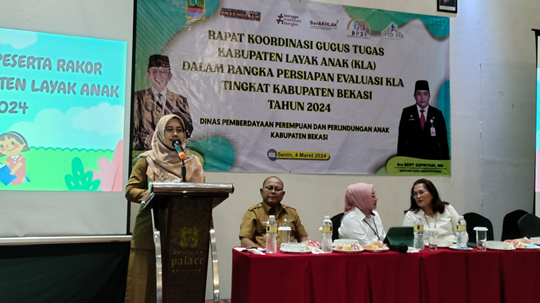 DP3A Kabupaten Bekasi Gelar Rakor Gugus Tugas Kabupaten Layak Anak 2024