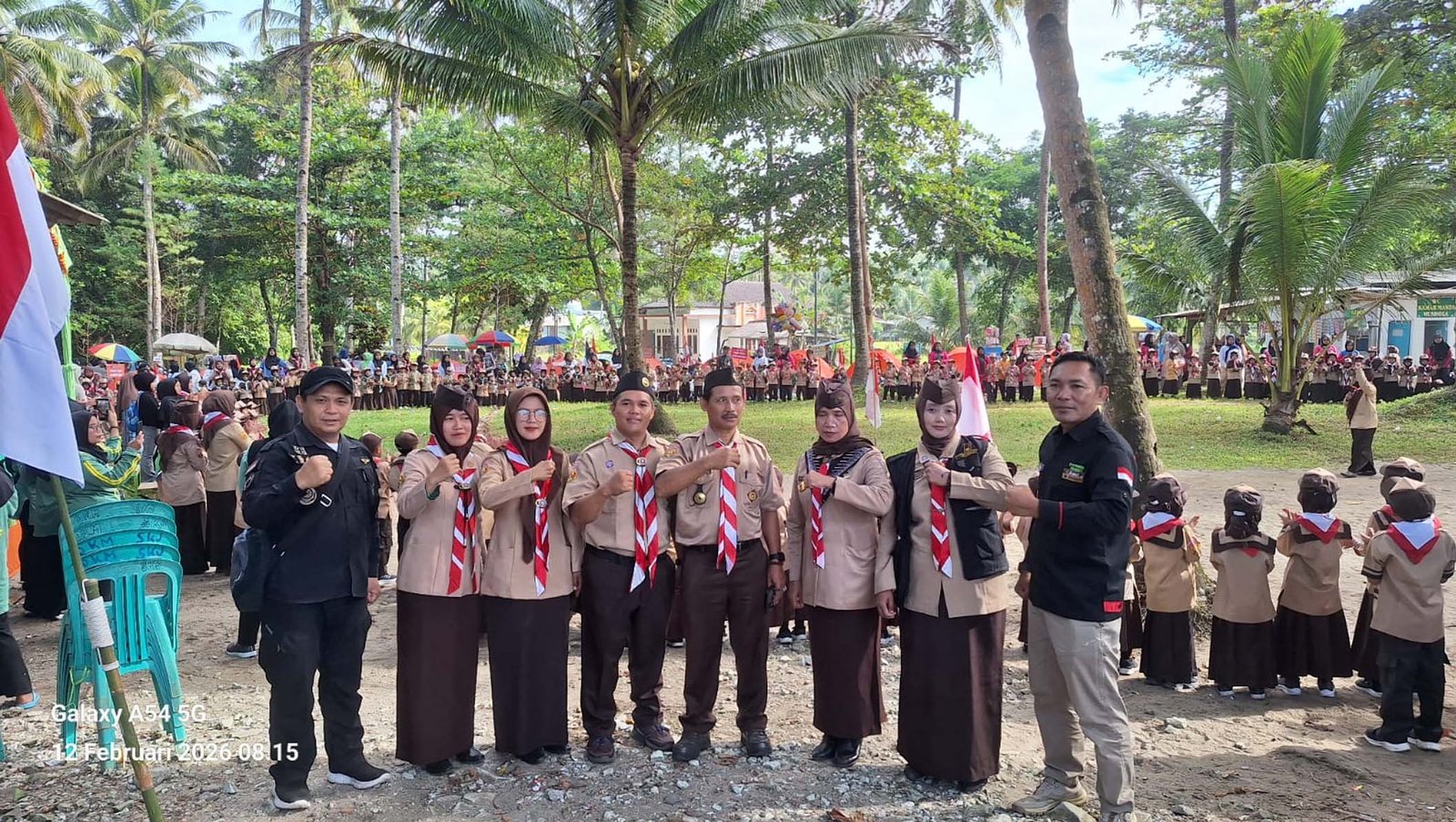 Pra-Siaga Kwarran Cipatujah Tahun 2026 Digelar di Pantai Sindangkerta Dengan Meriah